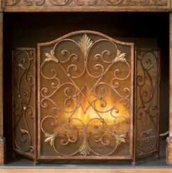 49" Rockefeller 3 Panel Fireplace Screen