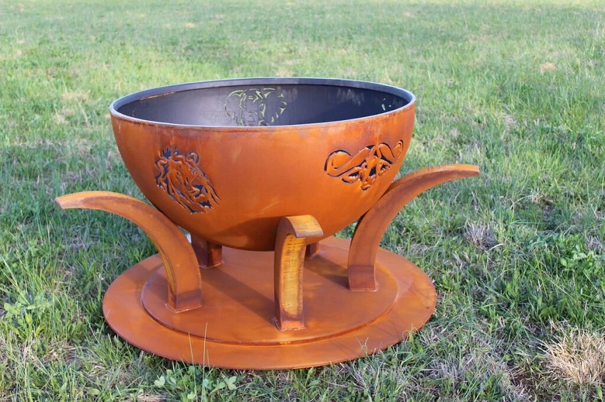 41" Africa's Big Five Outdoor Fire Pit 1 41" Africa's Big Five Outdoor Fire Pit
