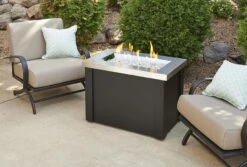 32" Providence Conversational Fire Pit Table With Stainless Steel Top