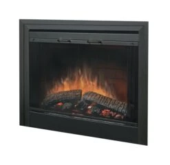 39" Dimplex Black Glass Door For Built-In Electric Firebox - BFDOOR39BLKSM