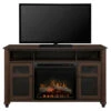 56" Dimplex Xavier Media Console Electric Fireplace With Logs