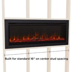 49” Wall Mounted/Recessed Electric Fireplace 27 49” Wall Mounted/Recessed Electric Fireplace -Dimplex Shop 1 455