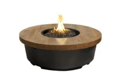47" Reclaimed Wood Contempo Round Firetable
