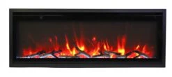 42" Symmetry Xtra Slim Indoor / Outdoor Electric Fireplace With Edge To Edge Viewing