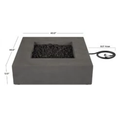 40" Eureka Low Square Propane Fire Table In Carbon 21 40" Eureka Low Square Propane Fire Table In Carbon -Dimplex Shop 1 635