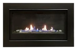 36" Boston Builders Direct Vent Linear Liquid Propane Wall Fireplace