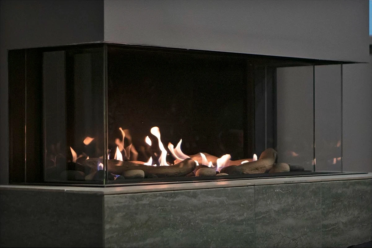 48" Toscana 3 Sided Natural Gas Wall Fireplace 2 48" Toscana 3 Sided Natural Gas Wall Fireplace - Image 2