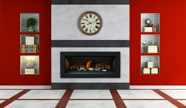 55" Stanford Natural Gas Direct Vent Linear Wall Fireplace 1 55" Stanford Natural Gas Direct Vent Linear Wall Fireplace
