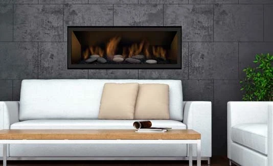 45" Bennett Natural Gas Direct Vent Linear Wall Fireplace 1 45" Bennett Natural Gas Direct Vent Linear Wall Fireplace