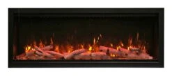 74" Symmetry Xtra Tall Smart Electric Indoor / Outdoor WiFi Enabled Fireplace