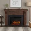 64" Gunnison Chestnut Barnwood Electric Fireplace