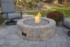 Bronson Block Round DIY Gas Fire Pit Kit