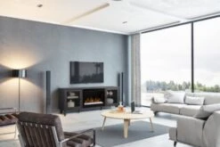 65" Dimplex Dean Media Console Electric Fireplace With Glass Ember Bed -Dimplex Shop 1 718