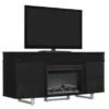 64" New Enterprise Black Infrared Media Electric Fireplace W/ Bluetooth Speakers