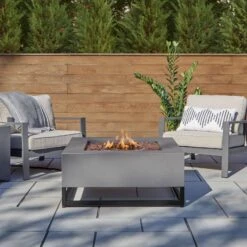 36" Blake Steel Propane Fire Table With Natural Gas Conversion Kit