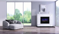 30" Amantii Zero Clearance Electric Unit W/ Black Glass Surrounding