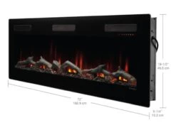 72" Dimplex Sierra Wall/Built-In Linear Electric Fireplace - SIL72 -Dimplex Shop 10 115