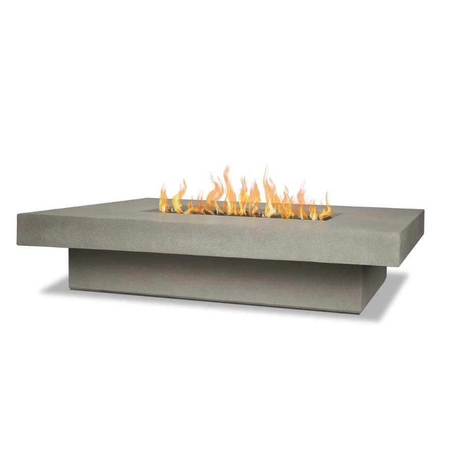 60" San Leandro Low Rectangle Propane Fire Table In Flint 2 60" San Leandro Low Rectangle Propane Fire Table In Flint - Image 2