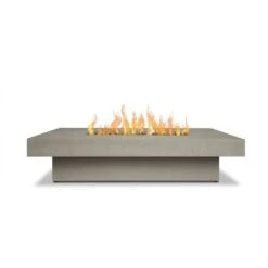 72" San Leandro Low Rectangle Propane Fire Table In Flint -Dimplex Shop 11 63