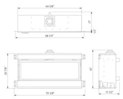 65" Austin Liquid Propane Direct Vent Linear Wall Fireplace 19 65" Austin Liquid Propane Direct Vent Linear Wall Fireplace -Dimplex Shop 11 69 1