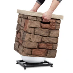 Sedona Propane Tank Cover In Buff 7 Sedona Propane Tank Cover In Buff -Dimplex Shop 11815 BF Sedona TankCover Demo HI RES