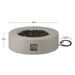 43" Beaumont Round Propane Fire Table In Flint 25 43" Beaumont Round Propane Fire Table In Flint -Dimplex Shop 12 53