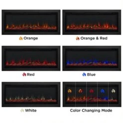 65" Wall Mounted Recessed Electric Fireplace Insert 23 65" Wall Mounted Recessed Electric Fireplace Insert -Dimplex Shop 12 63