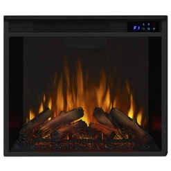 56" Lynette White Corner Entertainment Electric Fireplace -Dimplex Shop 1220E DE 4199 Flame Color F1 01