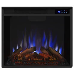 56" Lynette White Corner Entertainment Electric Fireplace -Dimplex Shop 1220E DE 4199 Flame Color F5 01