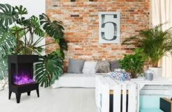 20" Cube - 3 Sided Electric Fireplace With A 10 Piece Birch Log -Dimplex Shop 13 29