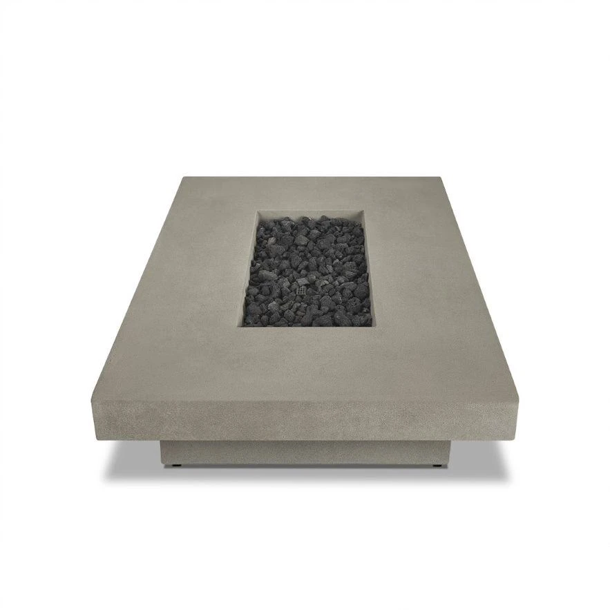 60" San Leandro Low Rectangle Propane Fire Table In Flint 5 60" San Leandro Low Rectangle Propane Fire Table In Flint - Image 5