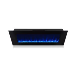 50" DiNatale Black Wall-Mounted Electric Fireplace 20 50" DiNatale Black Wall-Mounted Electric Fireplace -Dimplex Shop 1330E DiNatalie Top Blue Flames HI RES