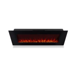 50" DiNatale Black Wall-Mounted Electric Fireplace 13 50" DiNatale Black Wall-Mounted Electric Fireplace -Dimplex Shop 1330E DiNatalie Top Red Flames HI RES