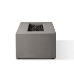 60" Eureka Casual Rectangle Natural Gas Fire Table In Flint 22 60" Eureka Casual Rectangle Natural Gas Fire Table In Flint -Dimplex Shop 14 27 1