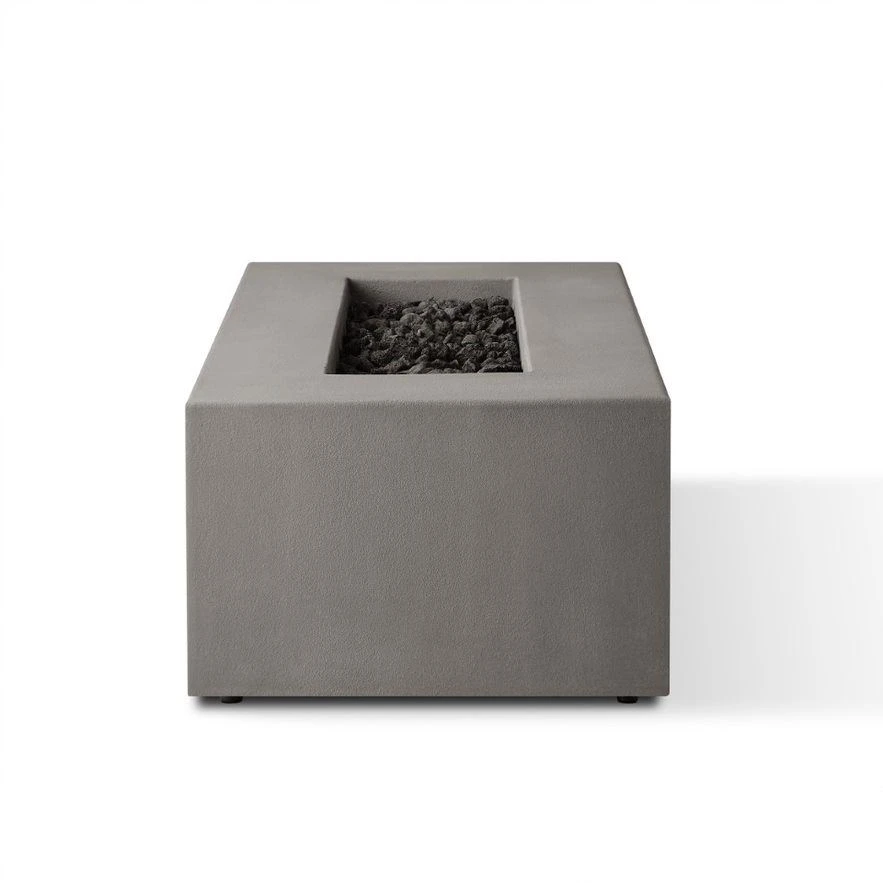 60" Eureka Casual Rectangle Propane Fire Table In Flint 5 60" Eureka Casual Rectangle Propane Fire Table In Flint - Image 5