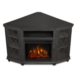56" Lynette Gray Corner Entertainment Electric Fireplace -Dimplex Shop 1750E GRY Top