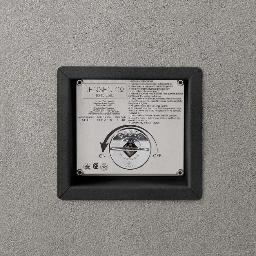 60" Eureka Casual Rectangle Propane Fire Table In Flint 9 60" Eureka Casual Rectangle Propane Fire Table In Flint - Image 9