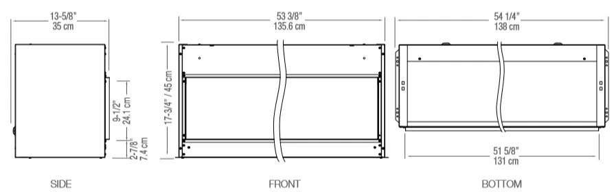 54" Dimplex Opti-V Duet Fireplace Insert 4 54" Dimplex Opti-V Duet Fireplace Insert - Image 4