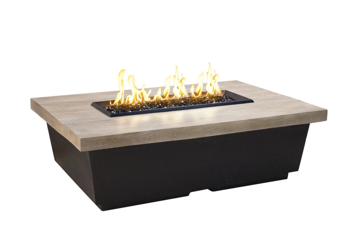 54" Reclaimed Wood Cosmopolitan Rectangle Firetable 2 54" Reclaimed Wood Cosmopolitan Rectangle Firetable - Image 2