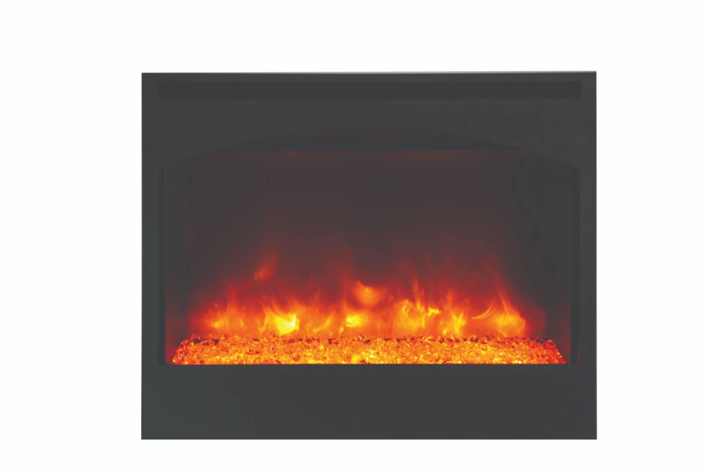 31" Zero Clearance Flat Electric Fireplace With A 6 Log Set 2 31" Zero Clearance Flat Electric Fireplace With A 6 Log Set - Image 2