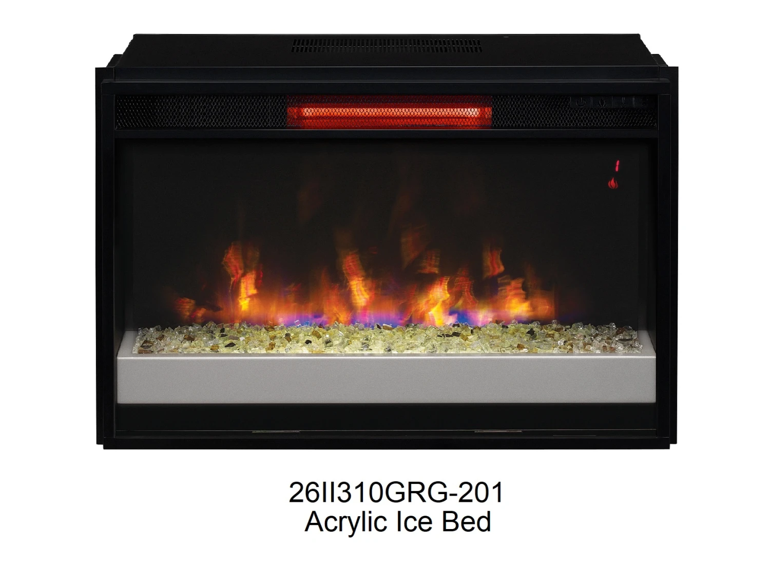 66.3" Hogan Weathered White Infrared Media Electric Fireplace 7 66.3" Hogan Weathered White Infrared Media Electric Fireplace - Image 7