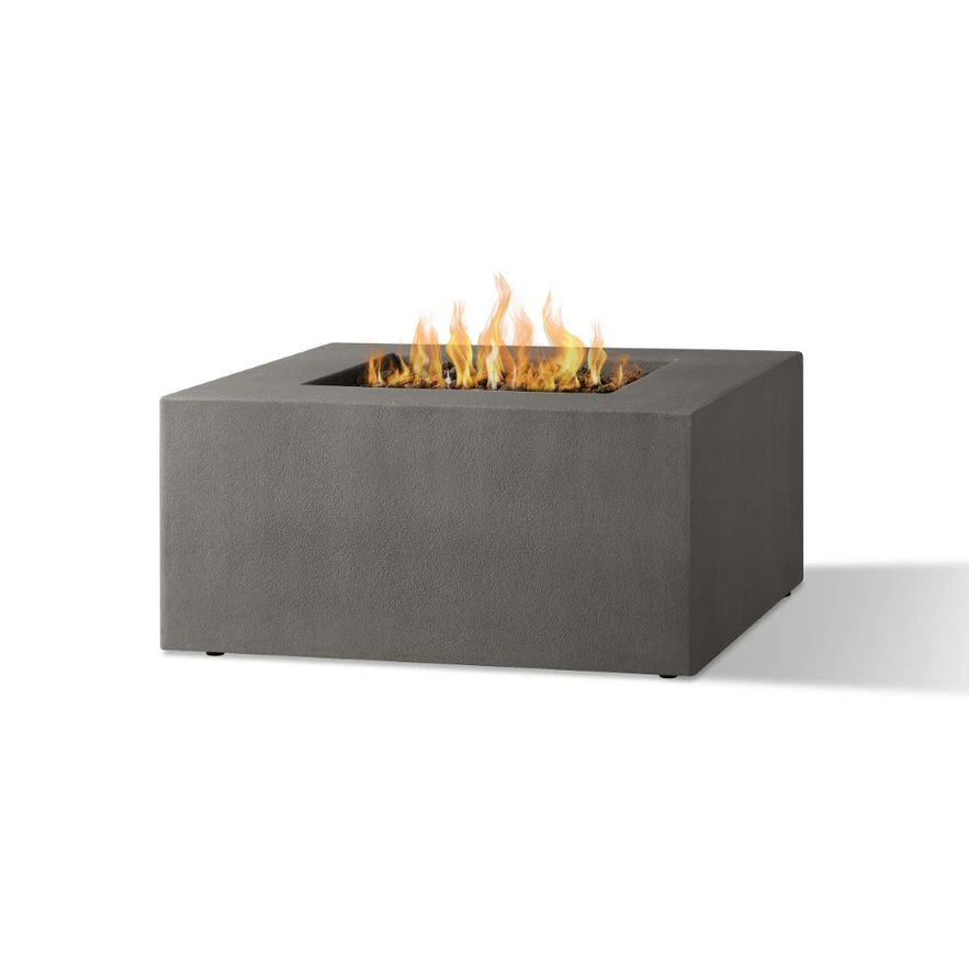 40" Eureka Casual Square Natural Gas Fire Table In Carbon 2 40" Eureka Casual Square Natural Gas Fire Table In Carbon - Image 2