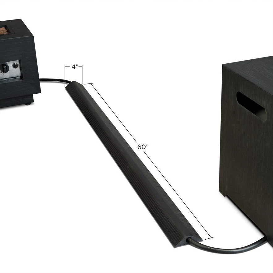 60" Eureka Casual Rectangle Propane Fire Table In Carbon 17 60" Eureka Casual Rectangle Propane Fire Table In Carbon - Image 17