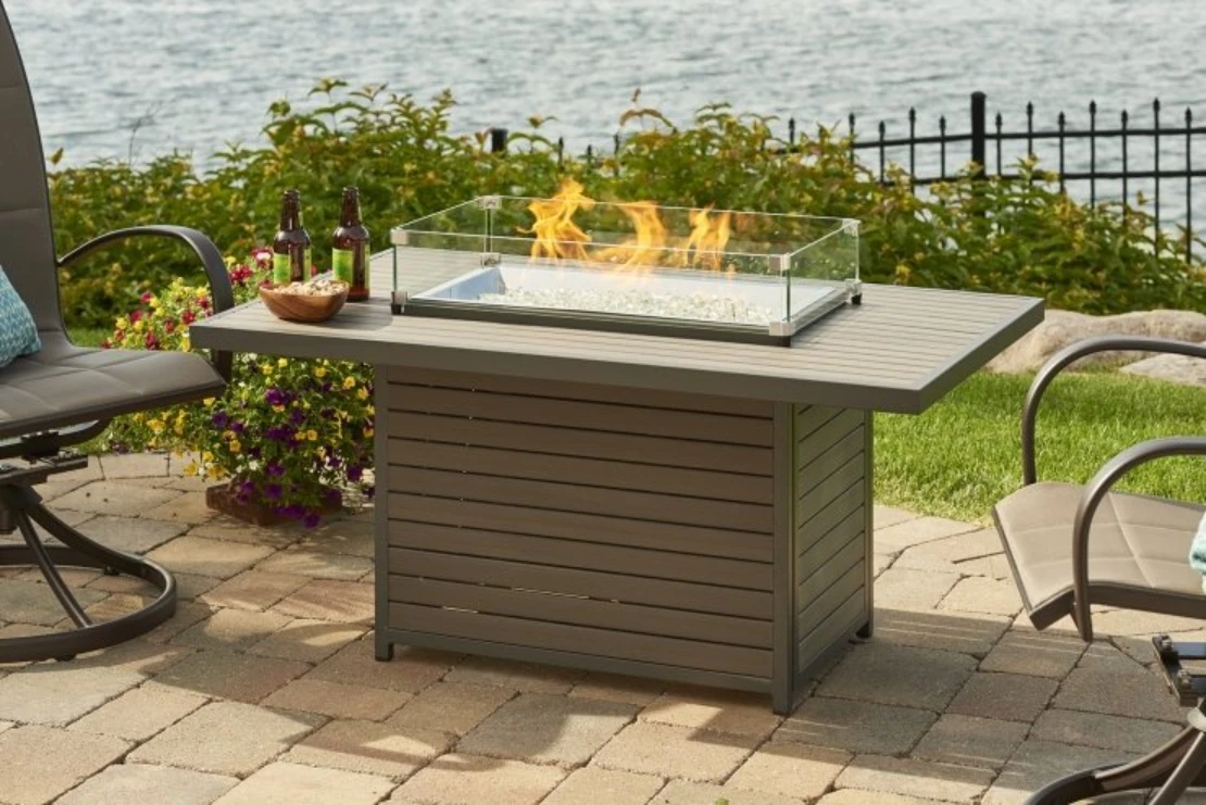 50" Brooks Rectangular Gas Fire Pit Table 2 50" Brooks Rectangular Gas Fire Pit Table - Image 2