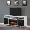 72" New Enterprise Lite White Infrared Media Electric Fireplace