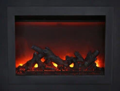 30" Sierra Flame Electric Fireplace Insert With Dual Steel Surround -Dimplex Shop 2. 15 1