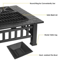 Upland Charcoal Fire Pit With Cover-Black 12 Upland Charcoal Fire Pit With Cover-Black -Dimplex Shop 20210720 702f5536916a336f50c3eaaee80a2e37 01