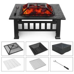 Upland Charcoal Fire Pit With Cover-Black 14 Upland Charcoal Fire Pit With Cover-Black -Dimplex Shop 20210720 e998a8f5d79ad346e7abbec8fc0bf67e 01