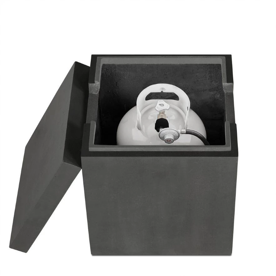 42" Beaumont Square Propane Fire Table In Carbon 10 42" Beaumont Square Propane Fire Table In Carbon - Image 10