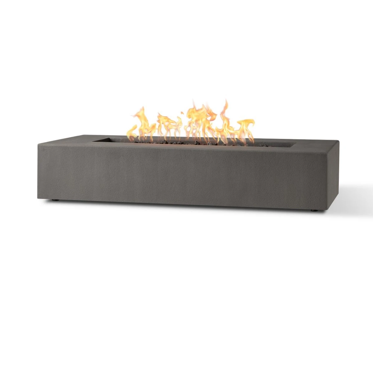 60" Eureka Low Rectangle Natural Gas Fire Table In Carbon 2 60" Eureka Low Rectangle Natural Gas Fire Table In Carbon - Image 2